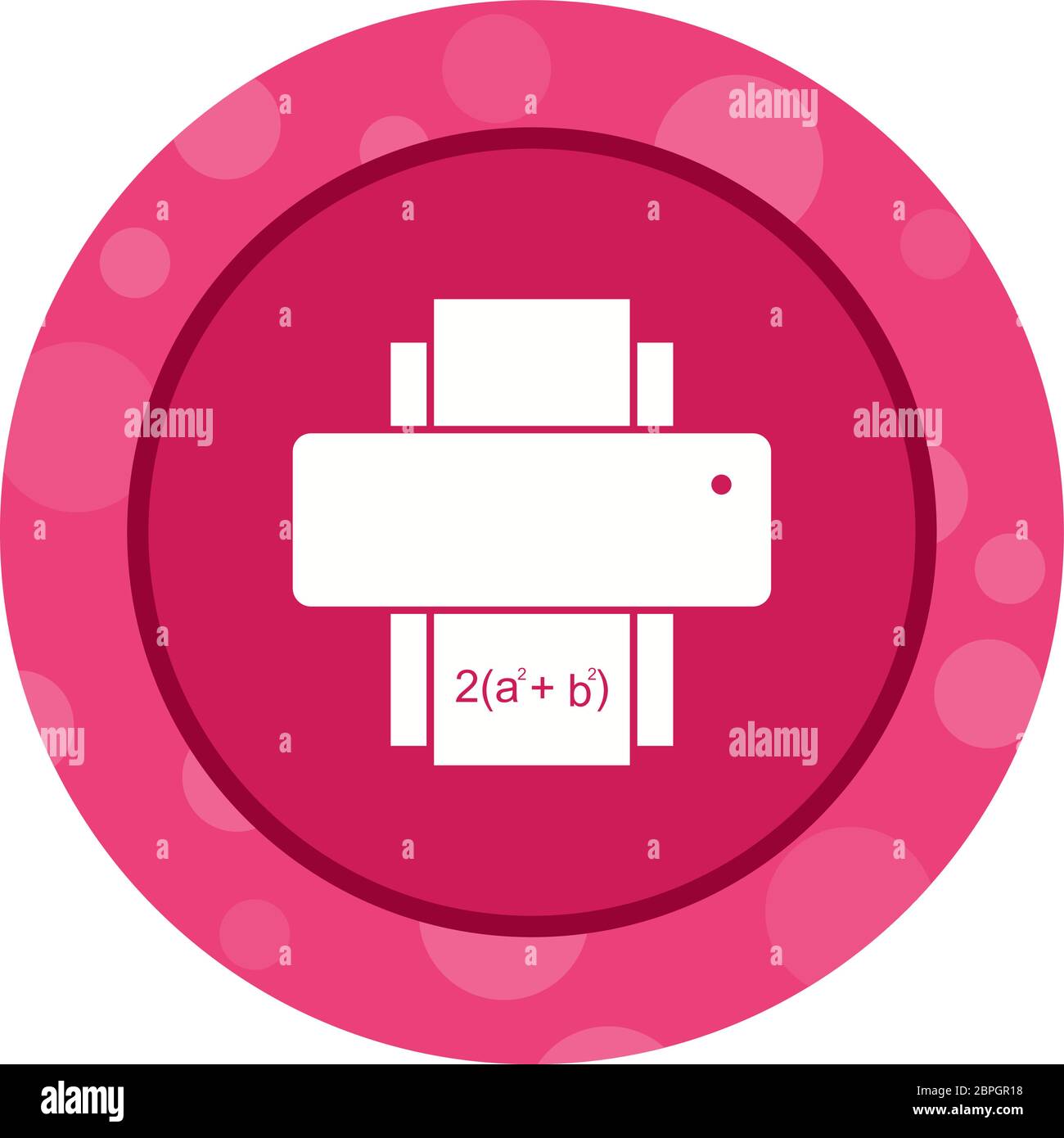Beautiful Printer Glyph Vector Icon Stock Vector