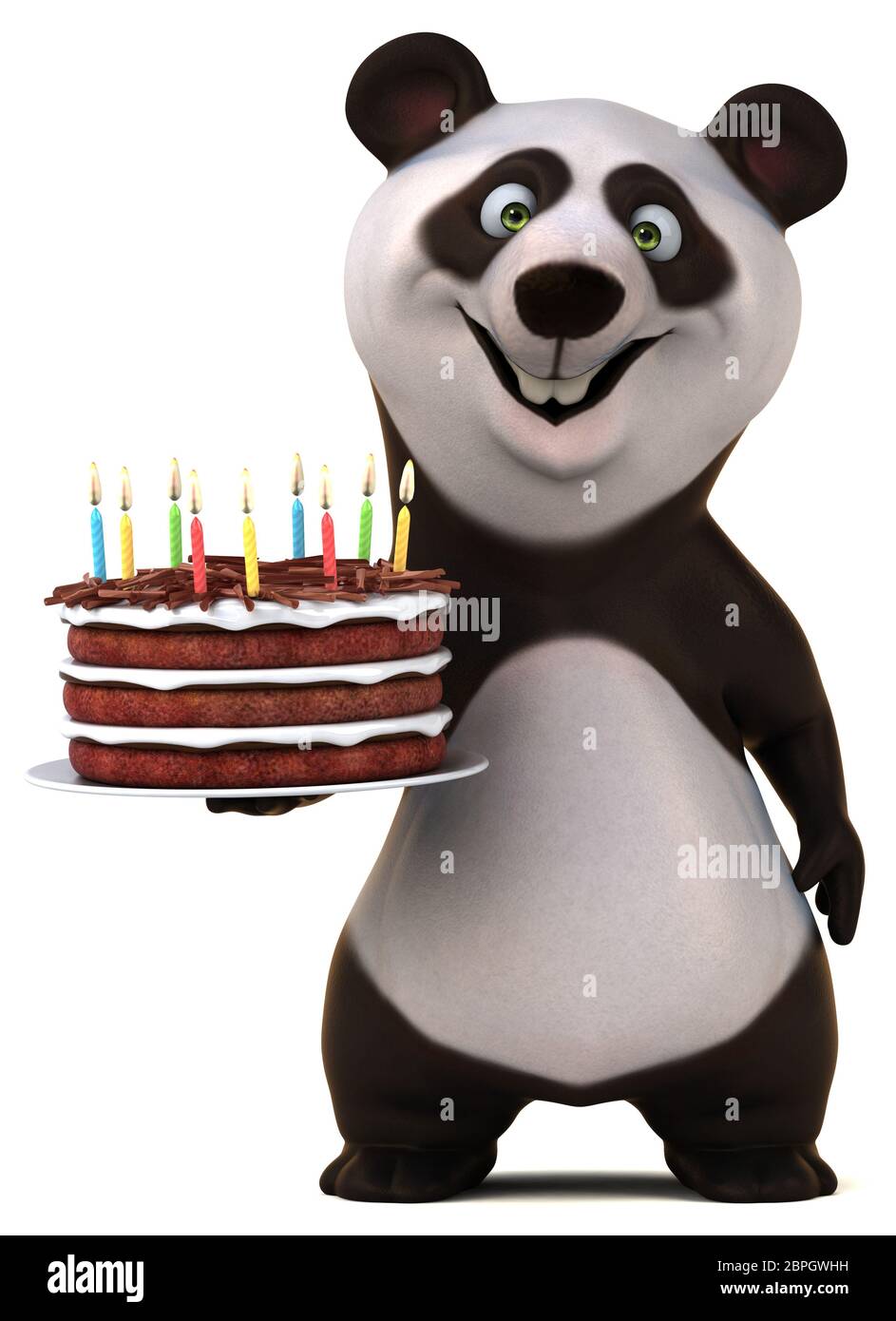 Panda cake with cream Stock Photos, Royalty Free Panda cake with cream  Images | Depositphotos