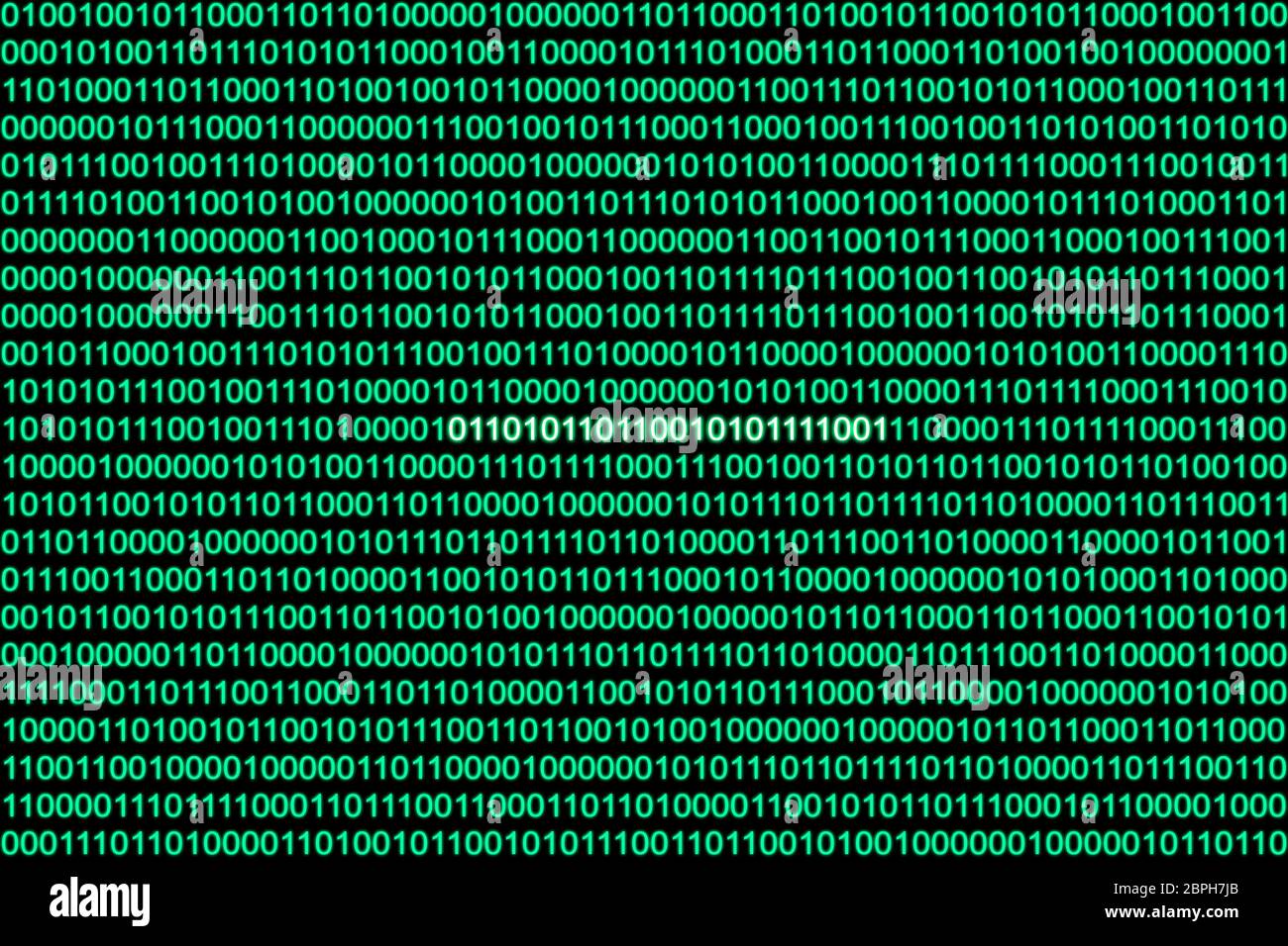 Green binary code Stock Photo Alamy