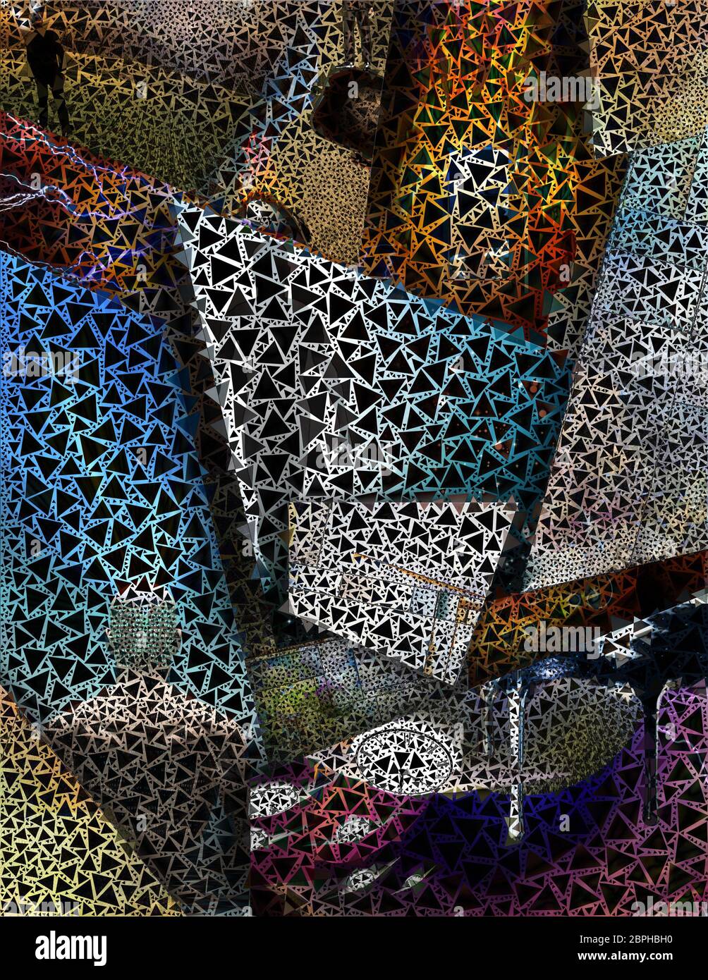 Abstract triangles pattern hi-res stock photography and images - Alamy