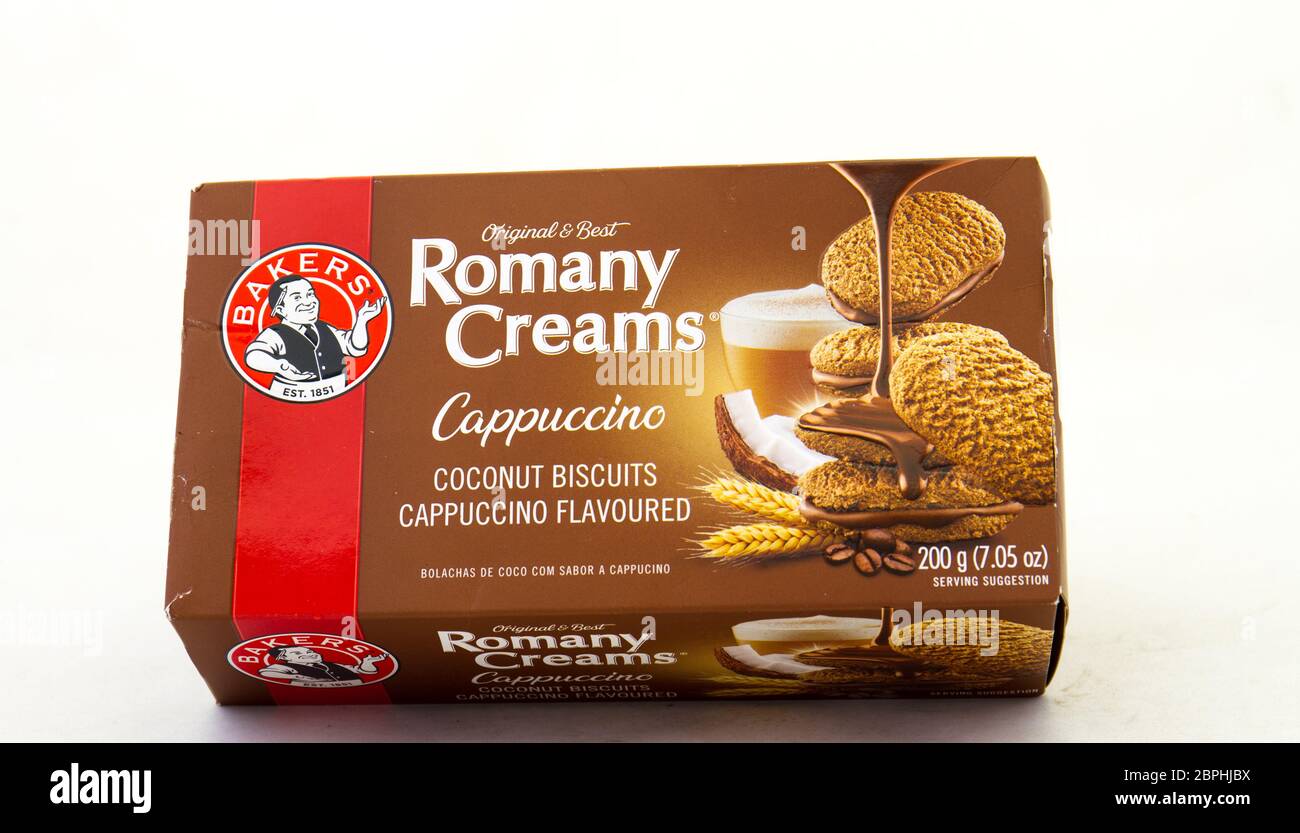 Alberton, South Africa a packet of Bakers romany creams biscuits