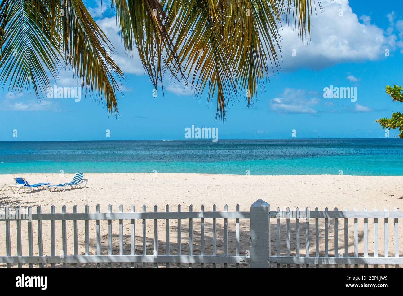 Grand Anse Beach at Grenada Stock Photo