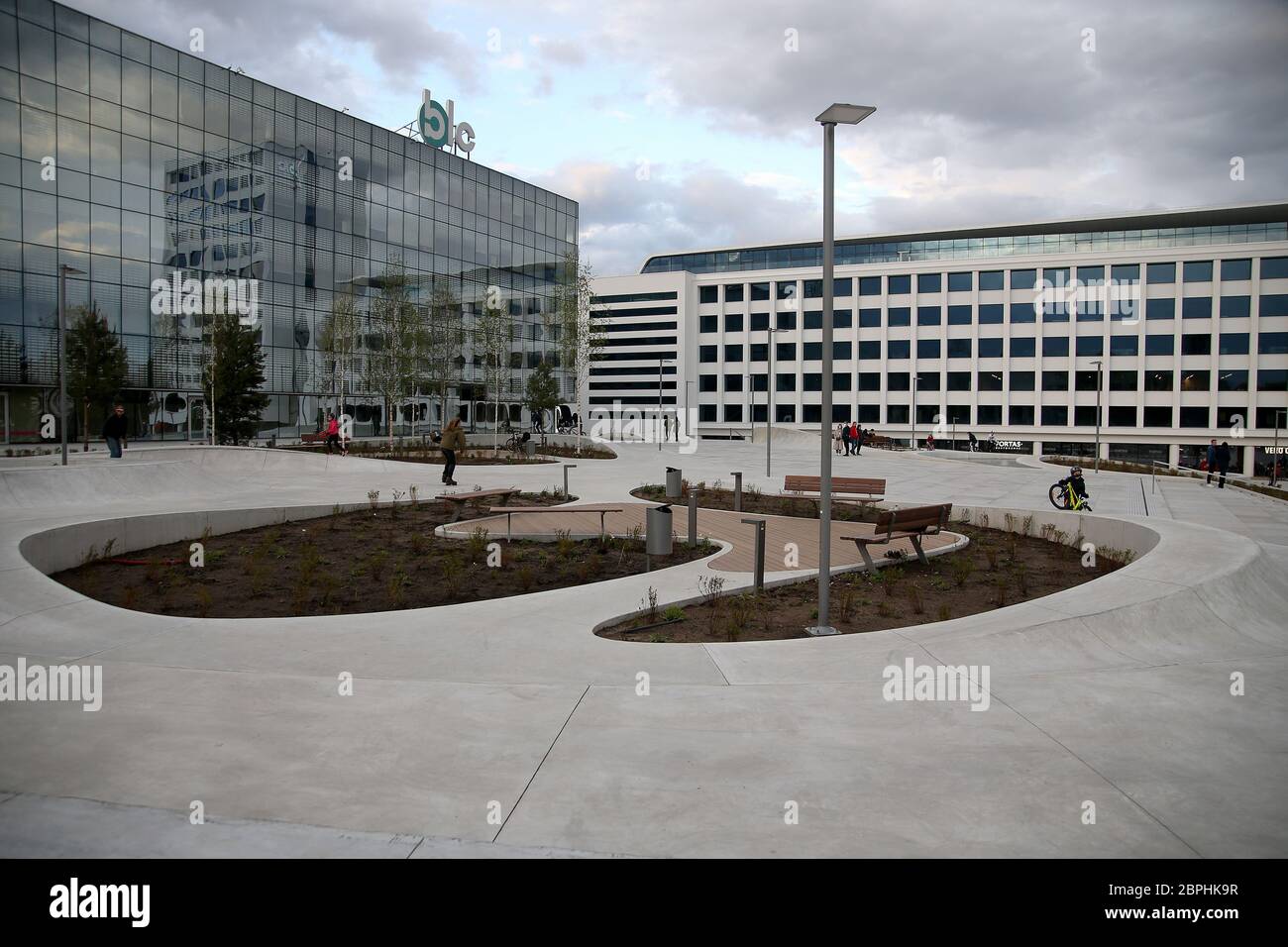 Unity Square in the center of Kaunas 14 05 2020 Stock Photo - Alamy