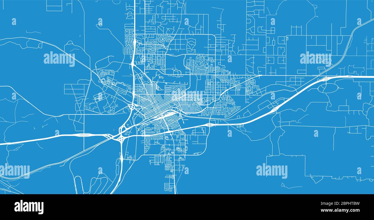 Urban Vector City Map Of Cheyenne Usa Wyoming State Capital Stock Vector Image Art Alamy