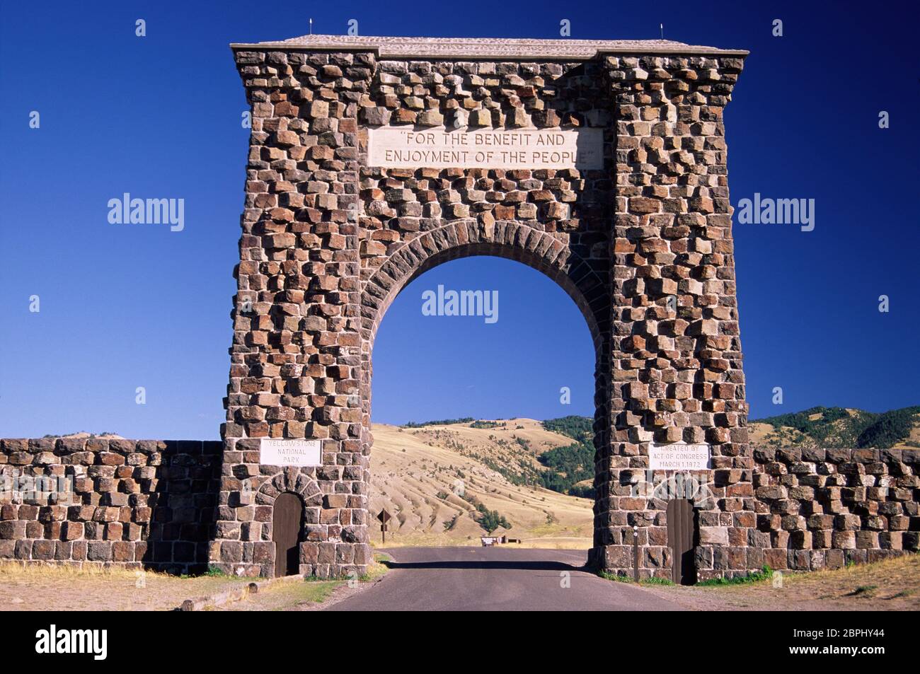Entrance Arch at Gardiner (Montana), Yellowstone National Park, Wyoming