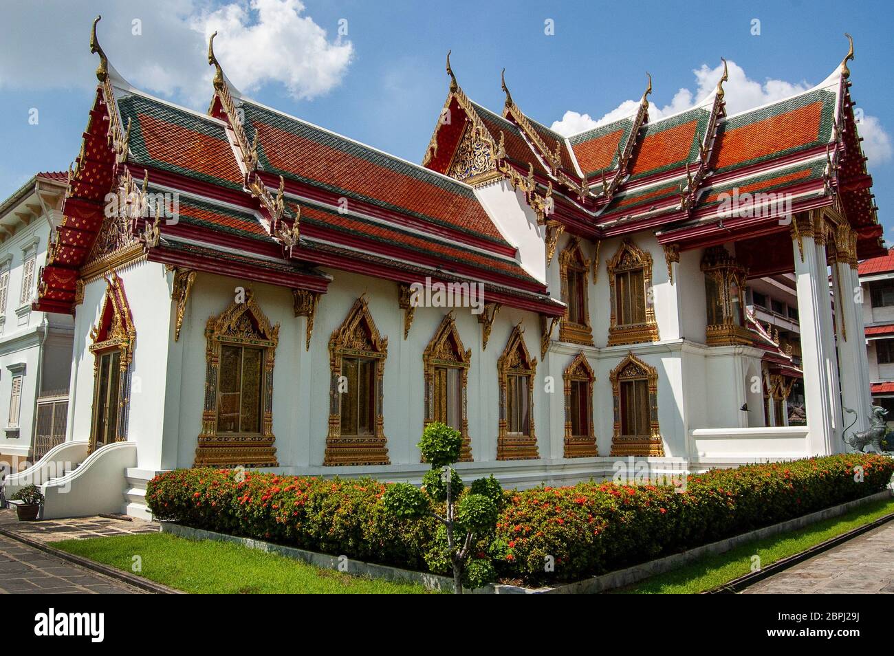 The Marble Temple in Bangkok Stock Photo - Alamy