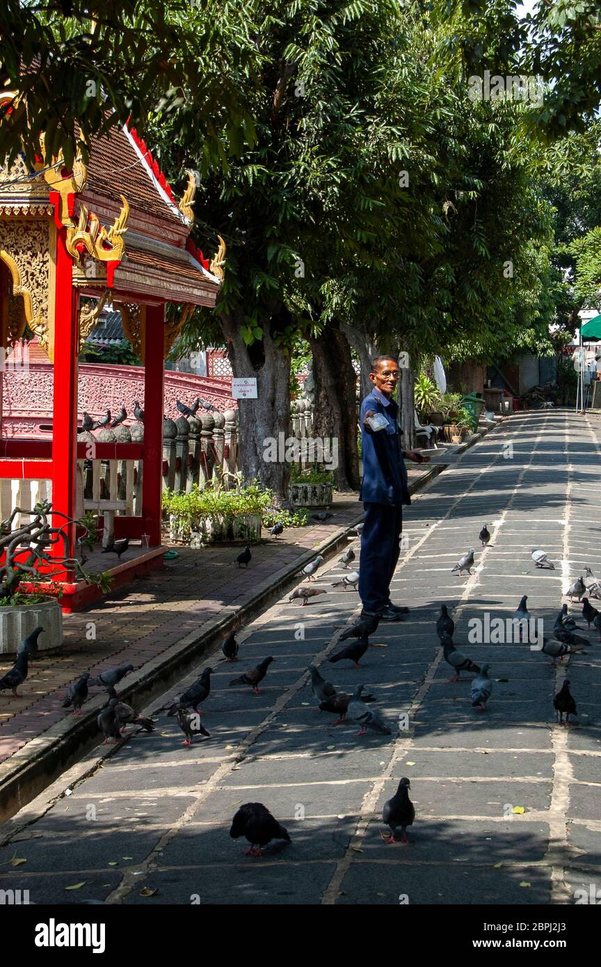 The Marble Temple in Bangkok Stock Photo - Alamy