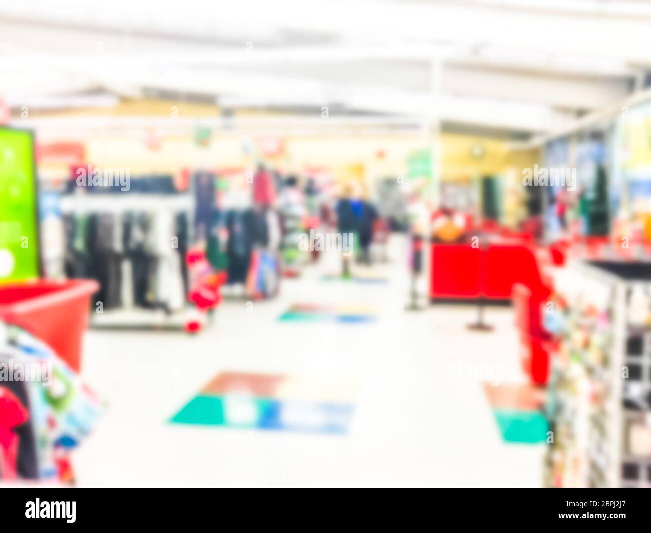 aisle,some scene in thrift store.-blurred.. Stock Photo