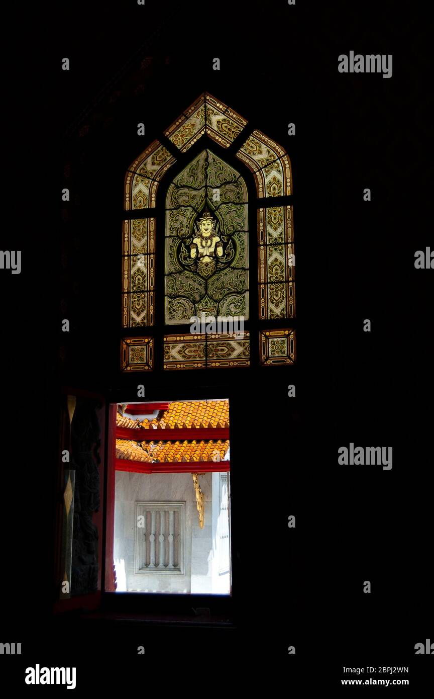 The Marble Temple in Bangkok Stock Photo - Alamy