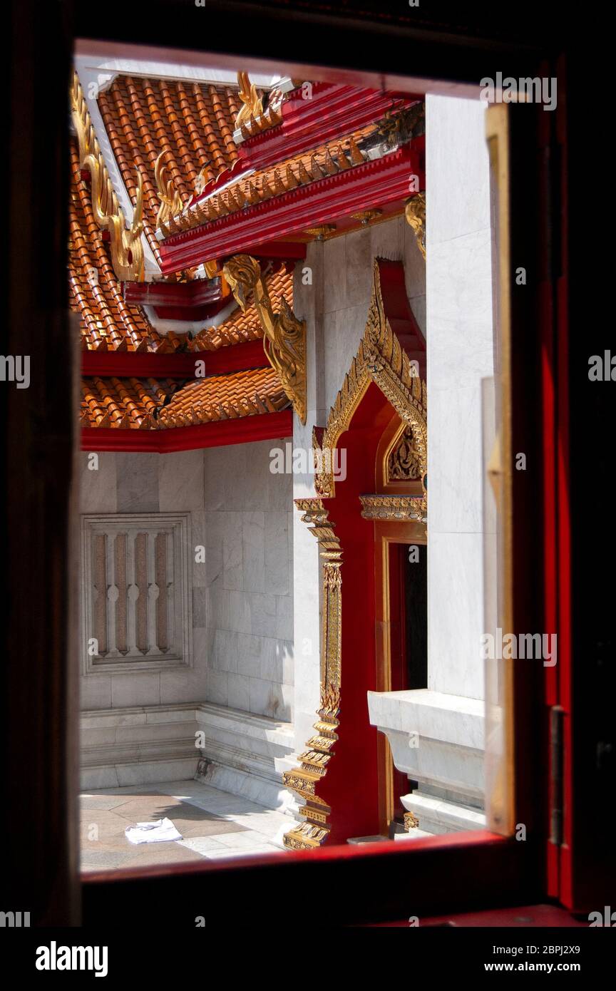 The Marble Temple in Bangkok Stock Photo - Alamy