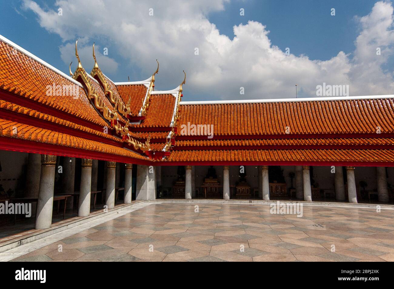 The Marble Temple in Bangkok Stock Photo - Alamy