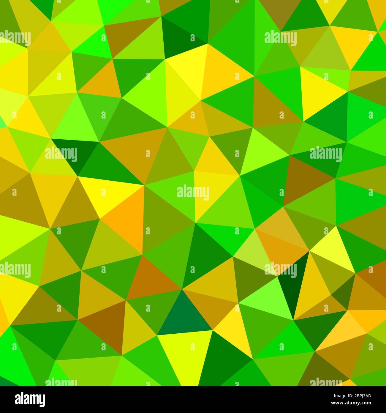 abstract geometric triangle background - green and yellow Stock Photo ...