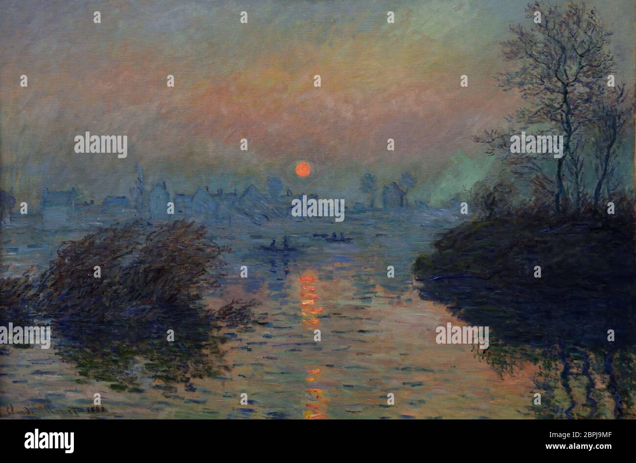 Claude monet sunset on the seine hi-res stock photography and images ...