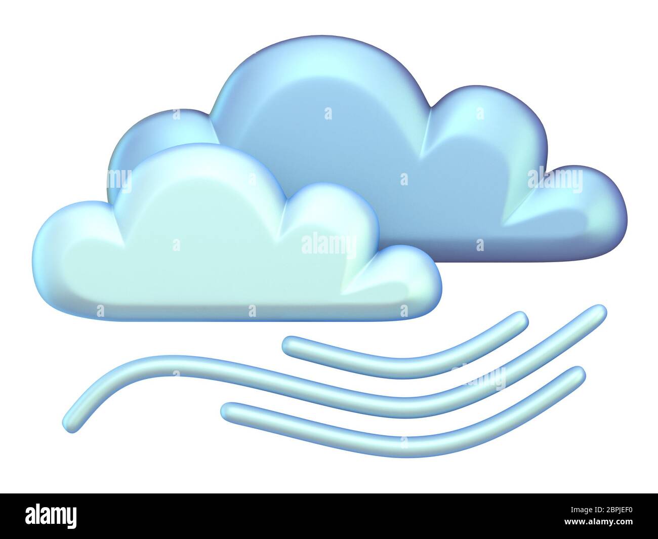 Windy cloud cartoon Cut Out Stock Images & Pictures - Alamy