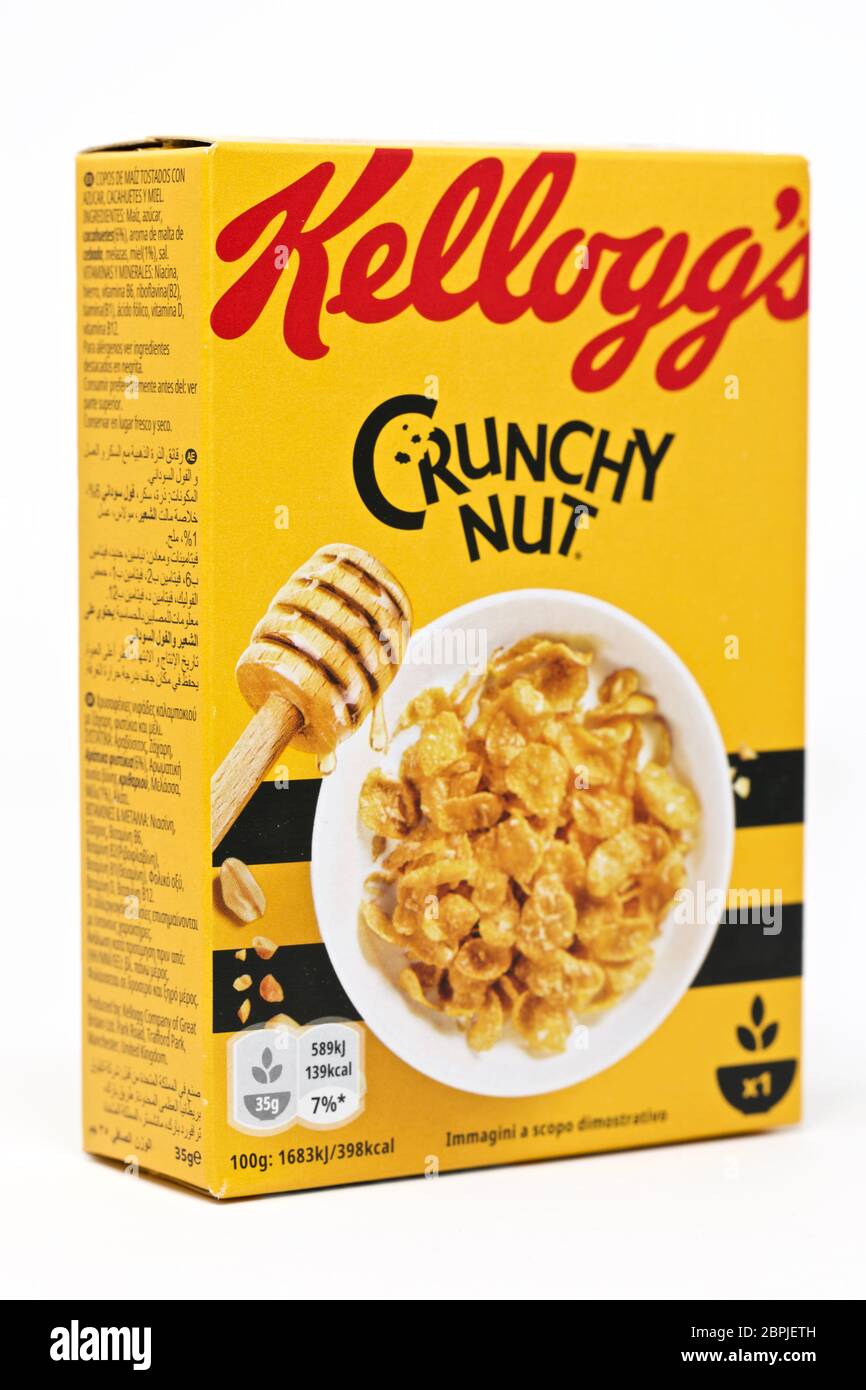 Kelloggs crunchy nut breakfast cereal Cut Out Stock Images & Pictures