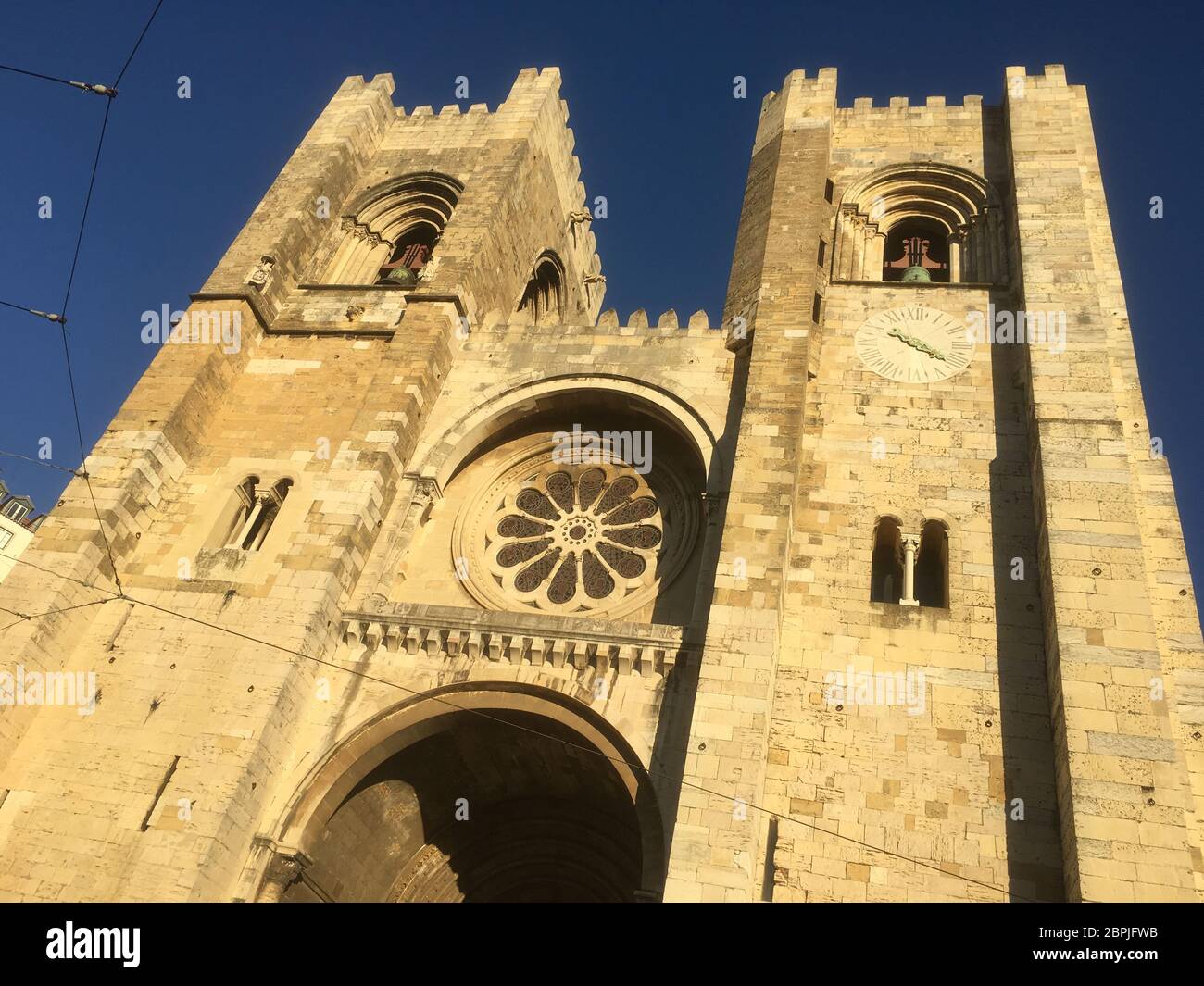 Cathedral of the city of Lisbon in Portugal Stock Photo