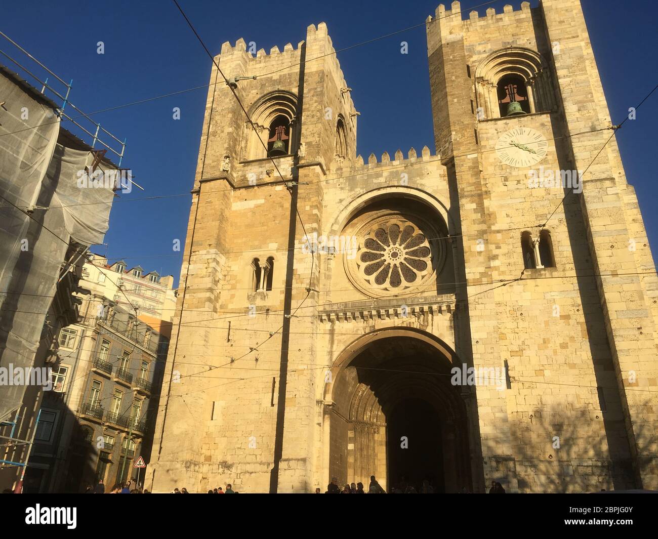 Cathedral of the city of Lisbon in Portugal Stock Photo