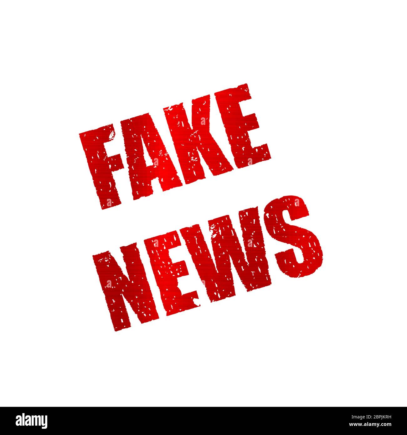 fake news red media text press metallic illustration Stock Photo - Alamy