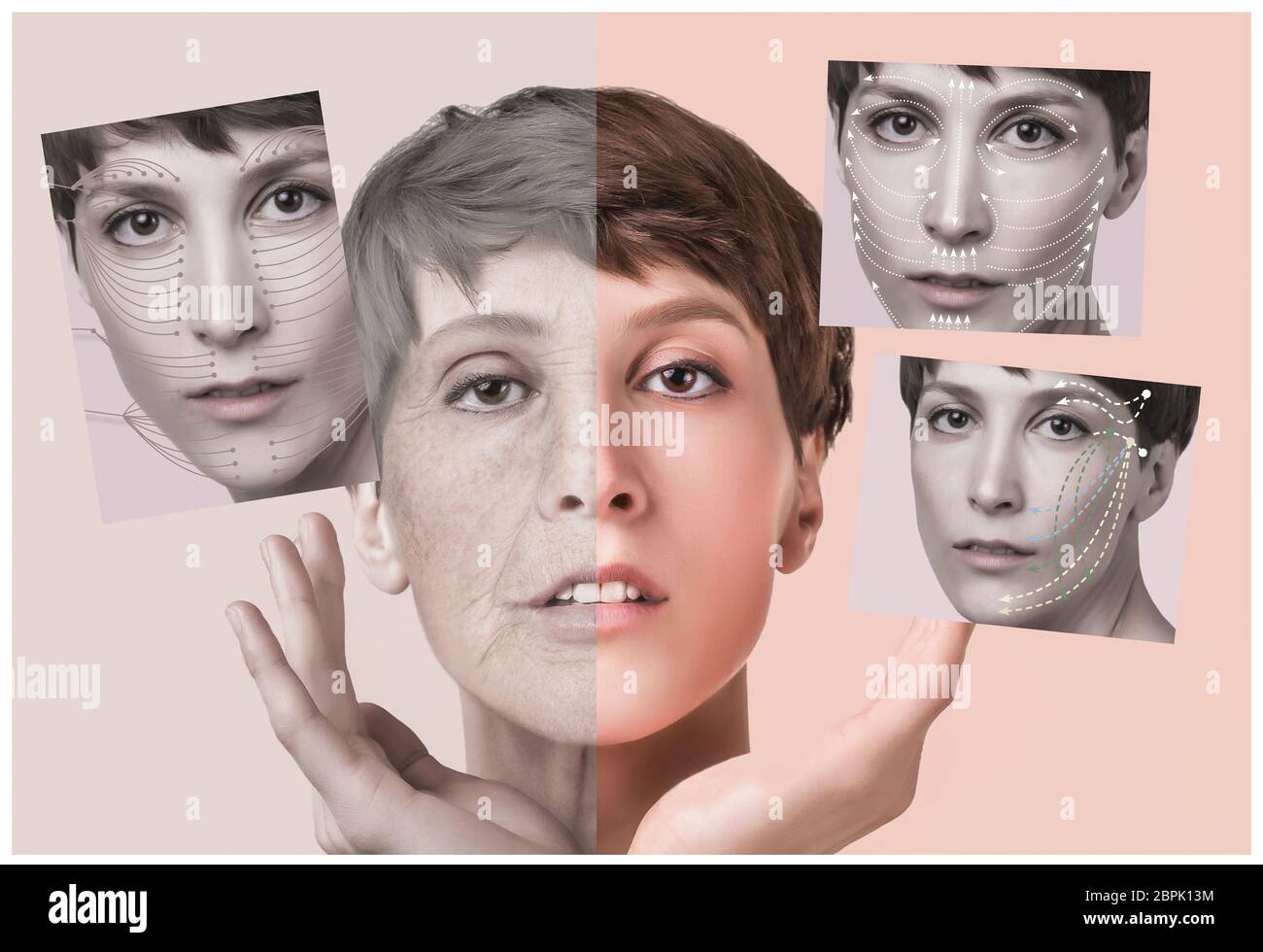 Woman Half Young Face Half Old Face High Resolution Stock Photography And Images Alamy Woman Half Young Face Half Old Face High Resolution Stock Photography And Images Alamy