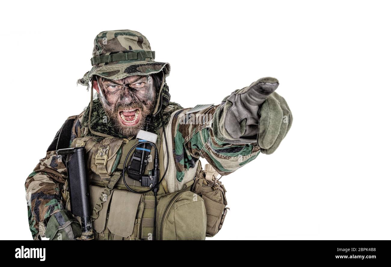 Yelling at soldier hires stock photography and images Alamy