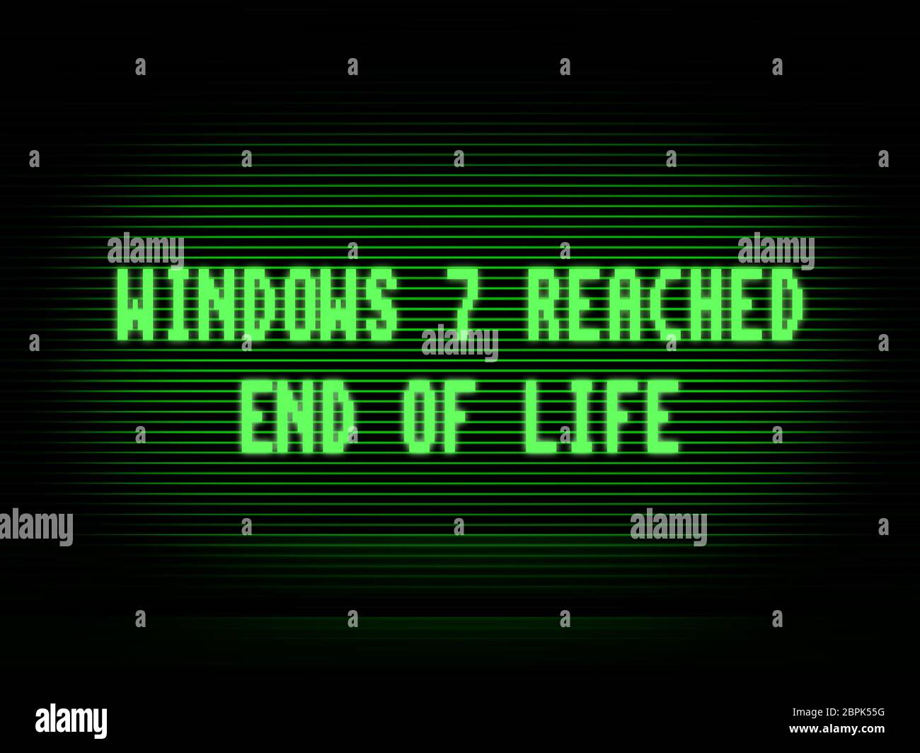Windows 7 end of life illustration background Stock Photo Alamy