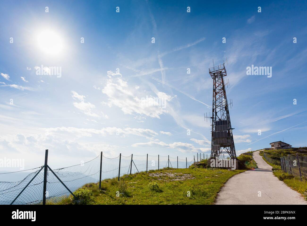 Telecomunication. Abandoned radio antenna from Monte Grappa,Italy Stock  Photo - Alamy