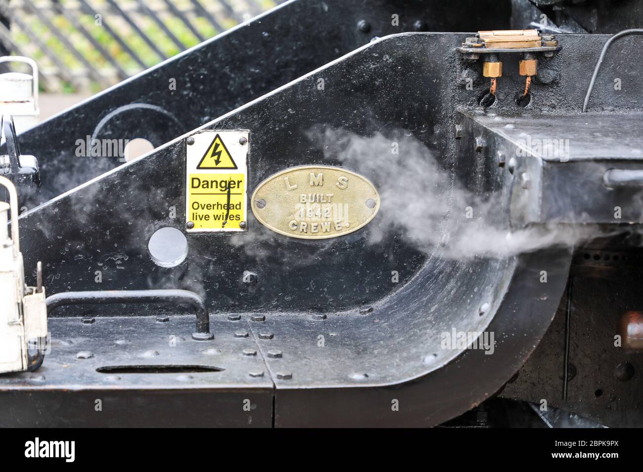 LMS Stanier Class 8F 8151 (British Railways No. 48151) is a preserved British steam locomotive or steam engine Stock Photo