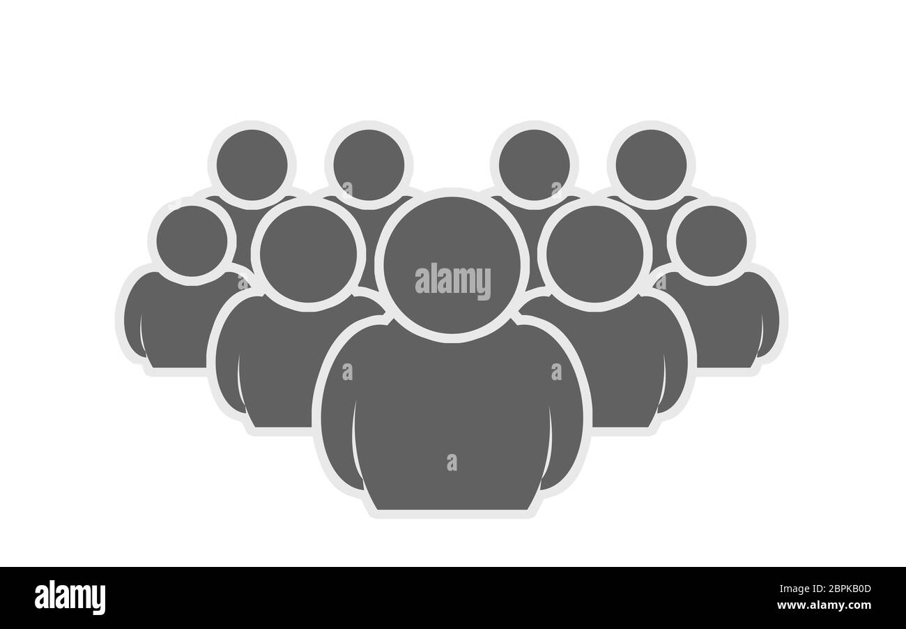 Large Group Of People Icon Png