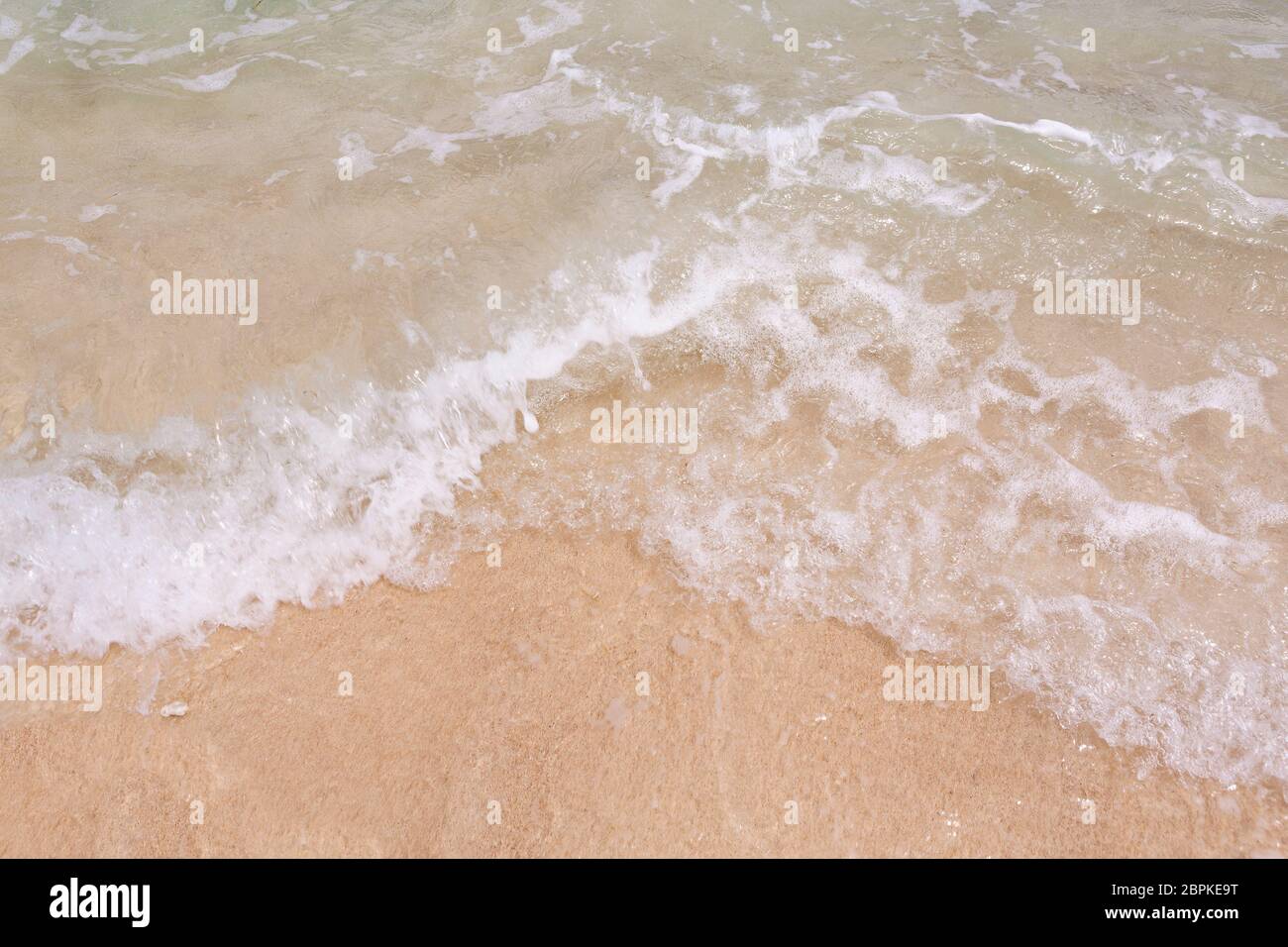Tropical beach background with soft wave and white sand Stock Photo - Alamy