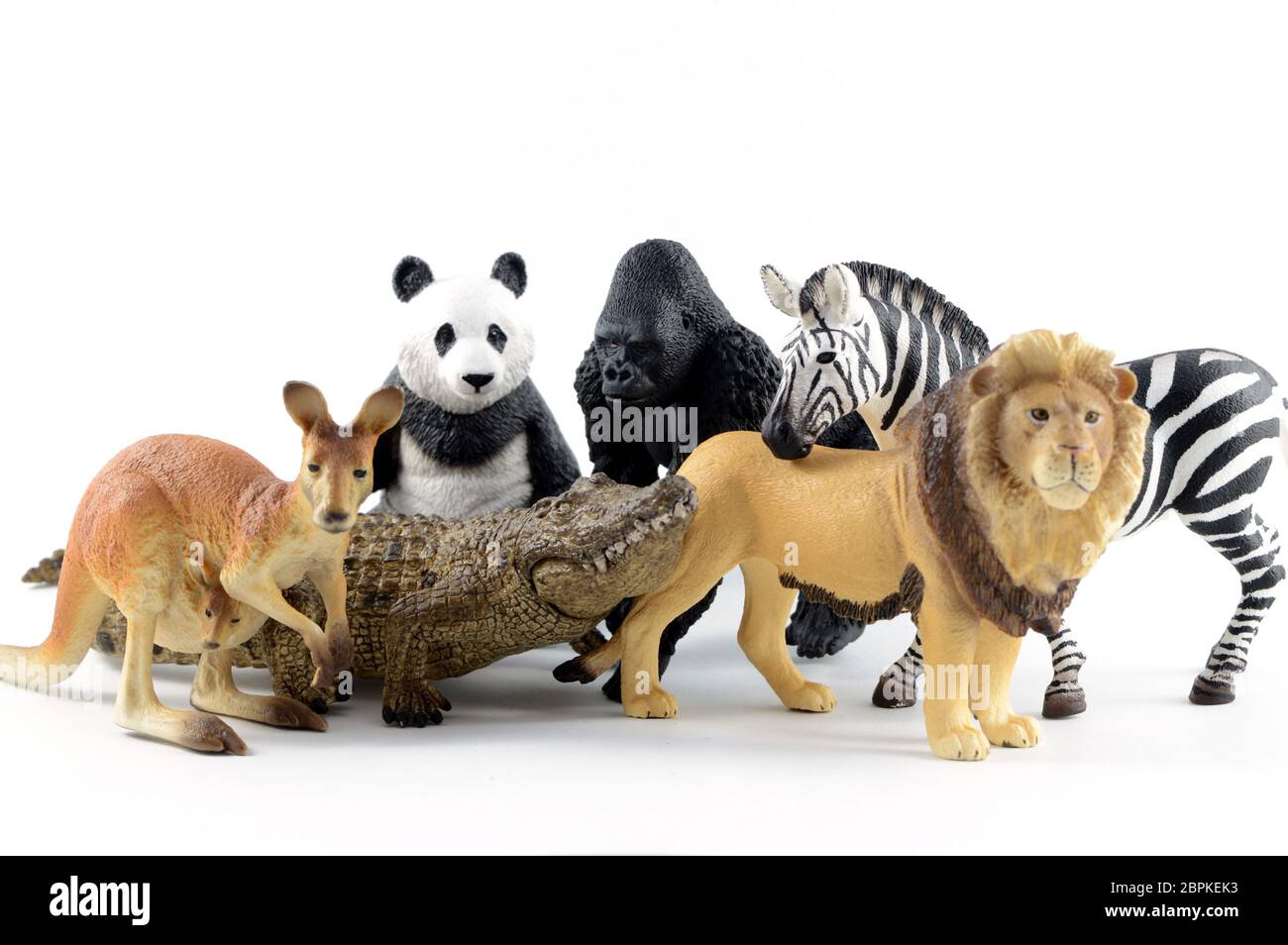Animales de plástico juguetes infantiles Fotografía de stock - Alamy