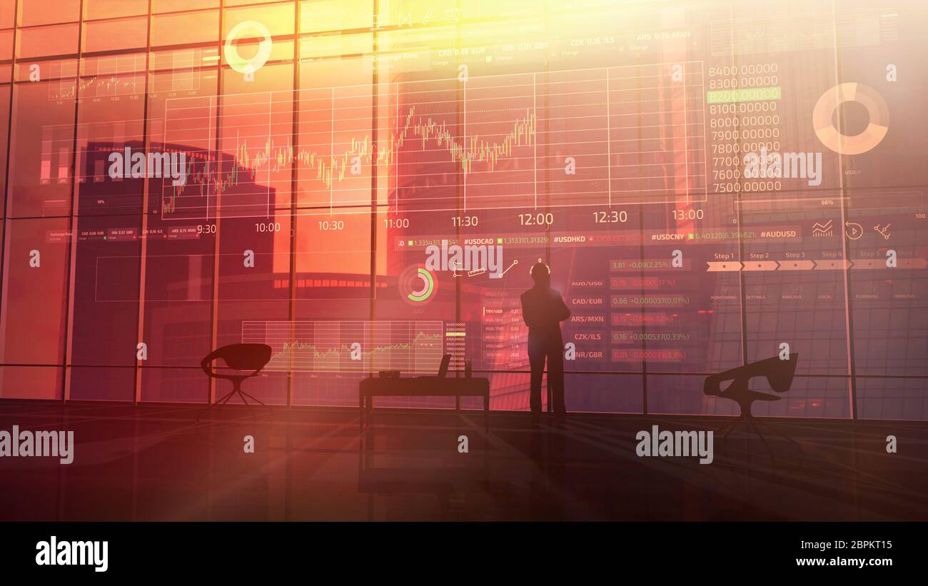 Crypto trader silhouette hi-res stock photography and images - Alamy
