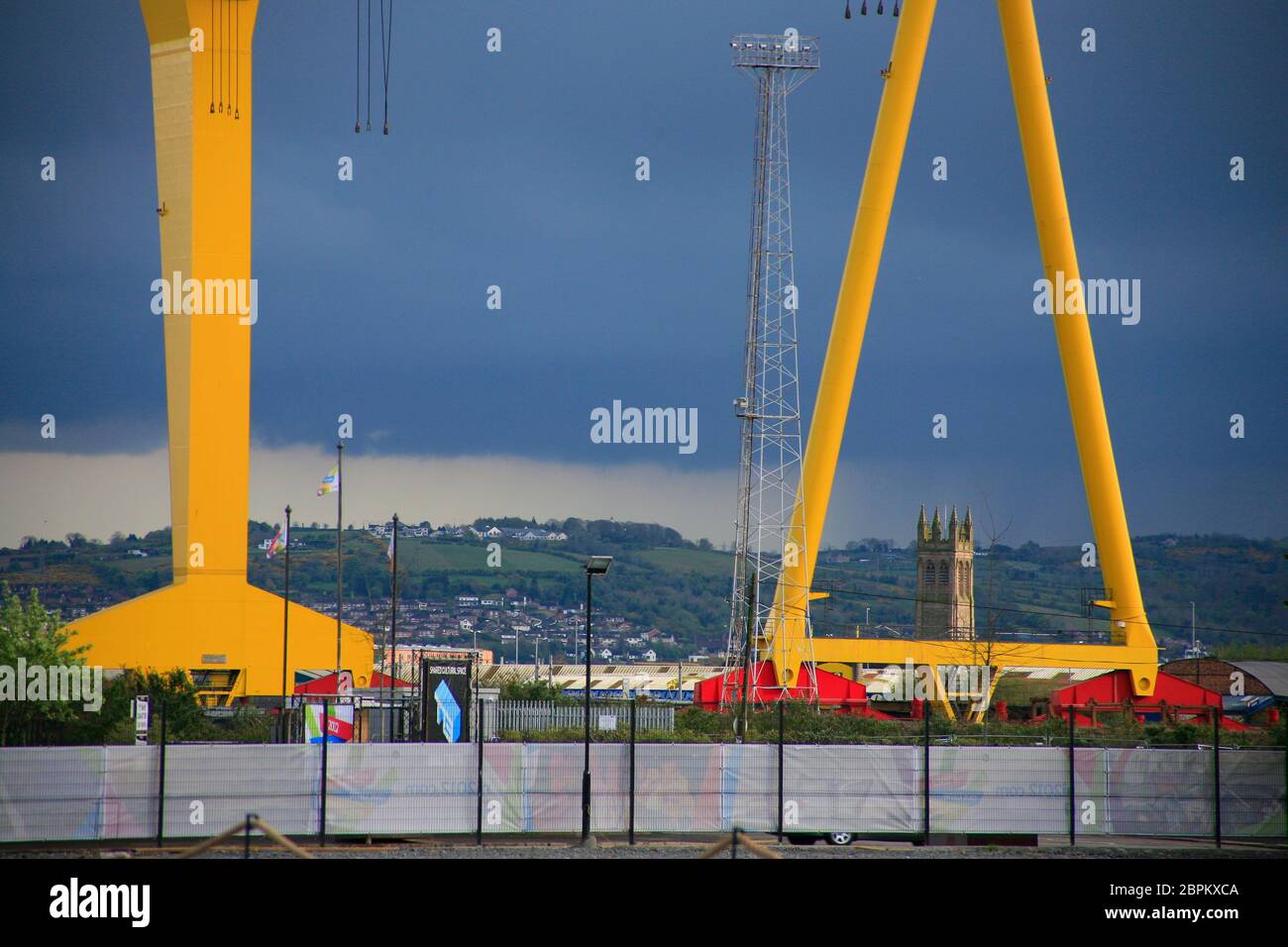 Harland & Wolfe shipyard, Belfast, Northern Ireland. Stock Photo