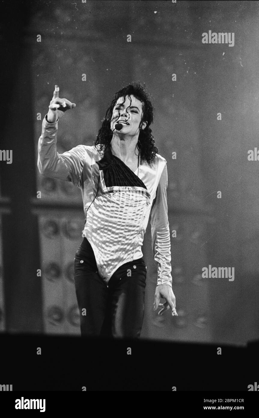 Konzert Dangerous Tour in Köln - 11.07.1992 - Michael Jackson // Konzert Dangerous Tour // Müngersdorfer Stadion, Köln // 11.07.1992 Stock Photo