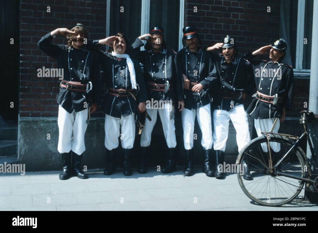 Bläck Fööss 1980er - Kölner Mundart-Musikgruppen "Bläck Fööss" in den 1980er Jahren. Stock Photo