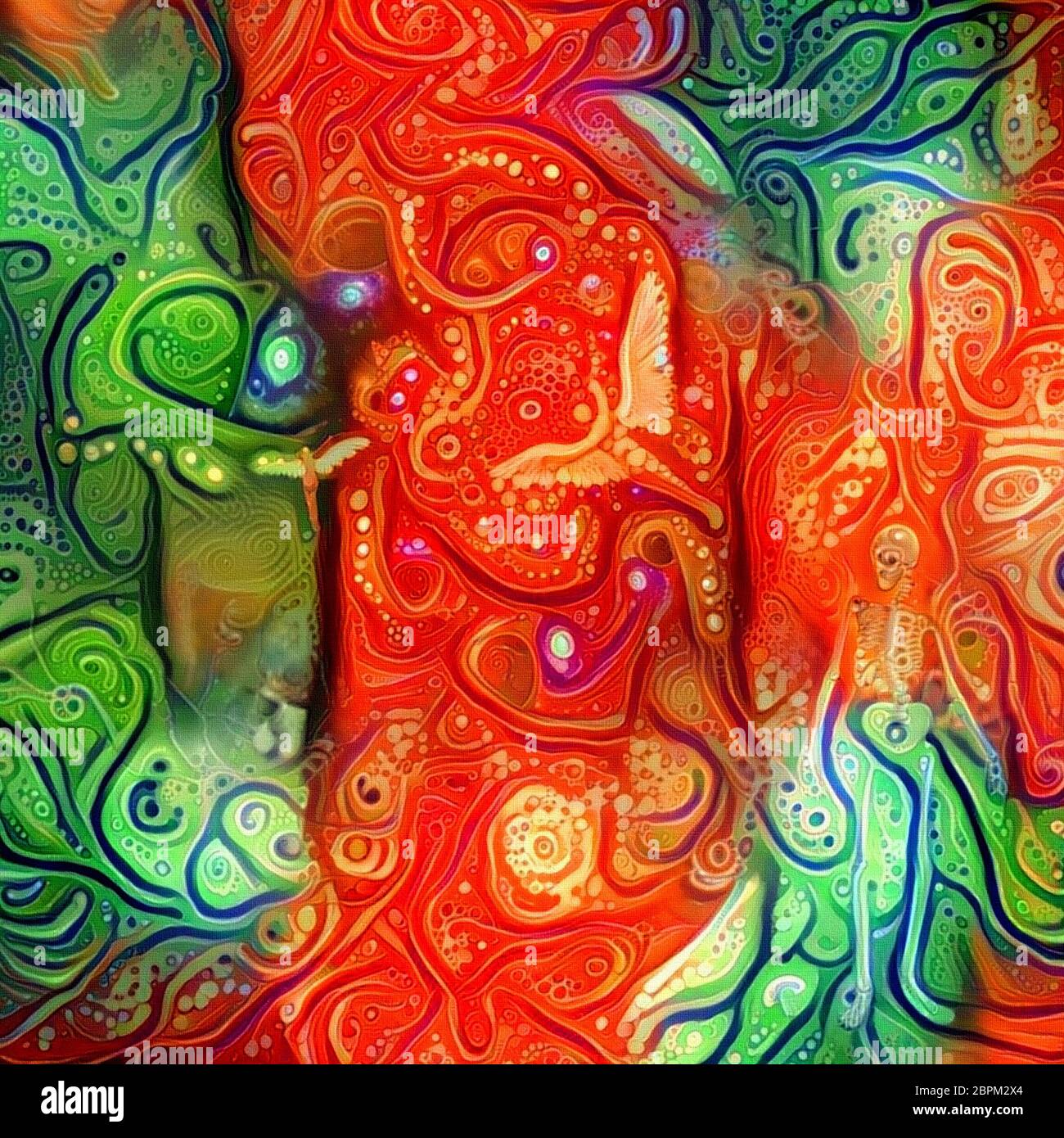 Vivid Spiritual Abstract Colors Of Life Stock Photo Alamy