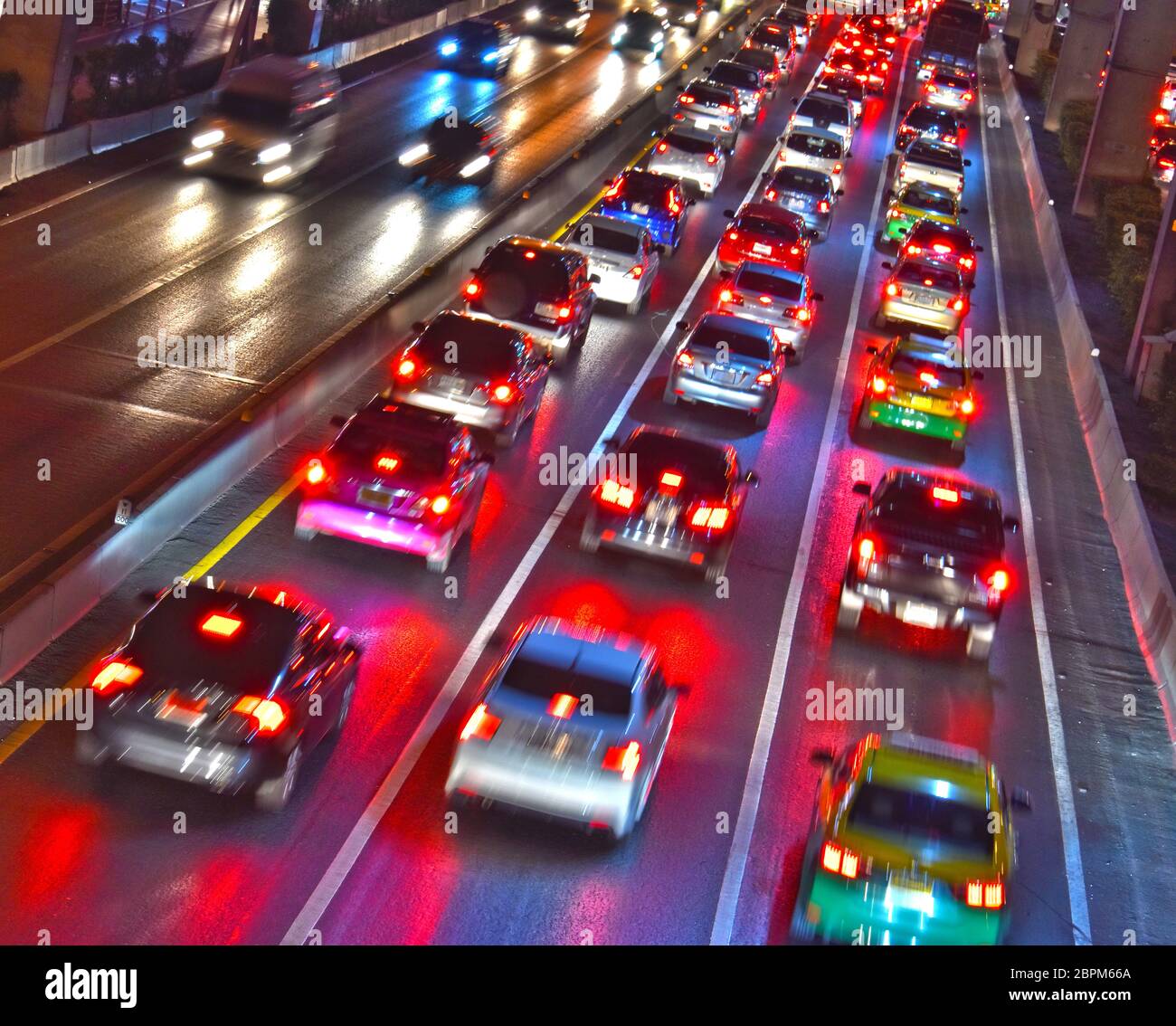 Controlledaccess highway in Bangkok during rush hour Stock Photo Alamy