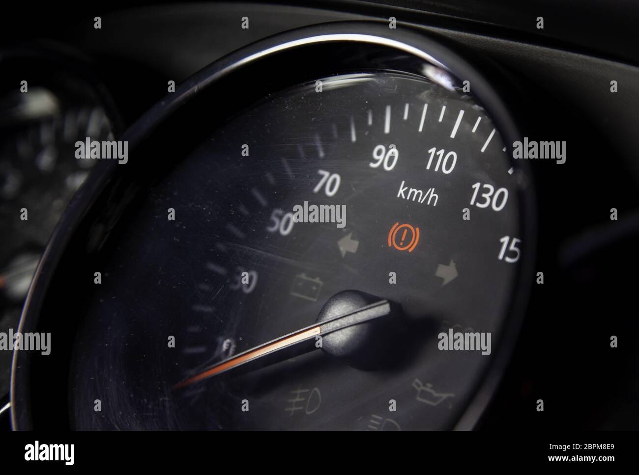 Car speedometer, speed control detail Stock Photo Alamy