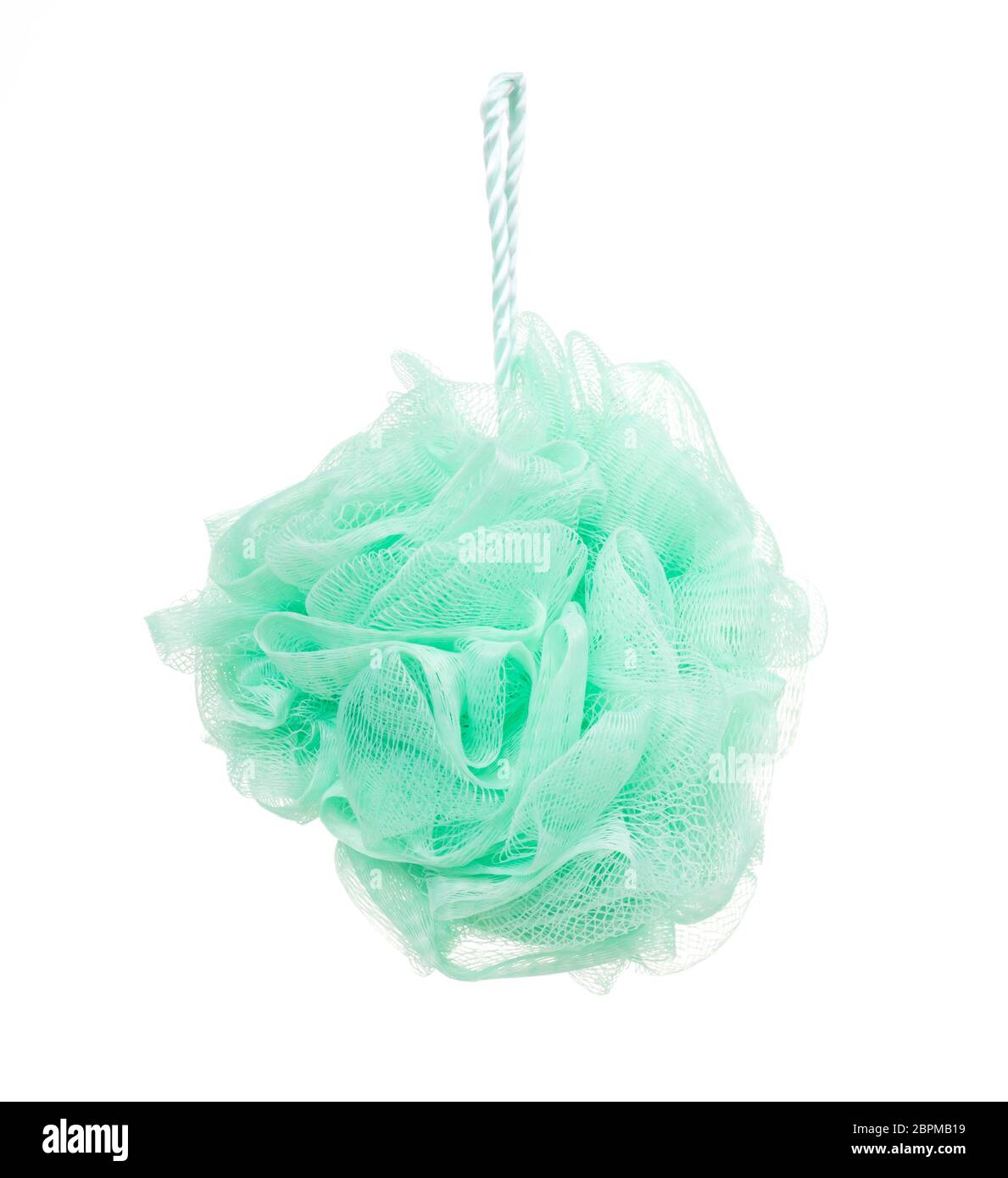 Shower sponge isolated on a white background Stock Photo - Alamy