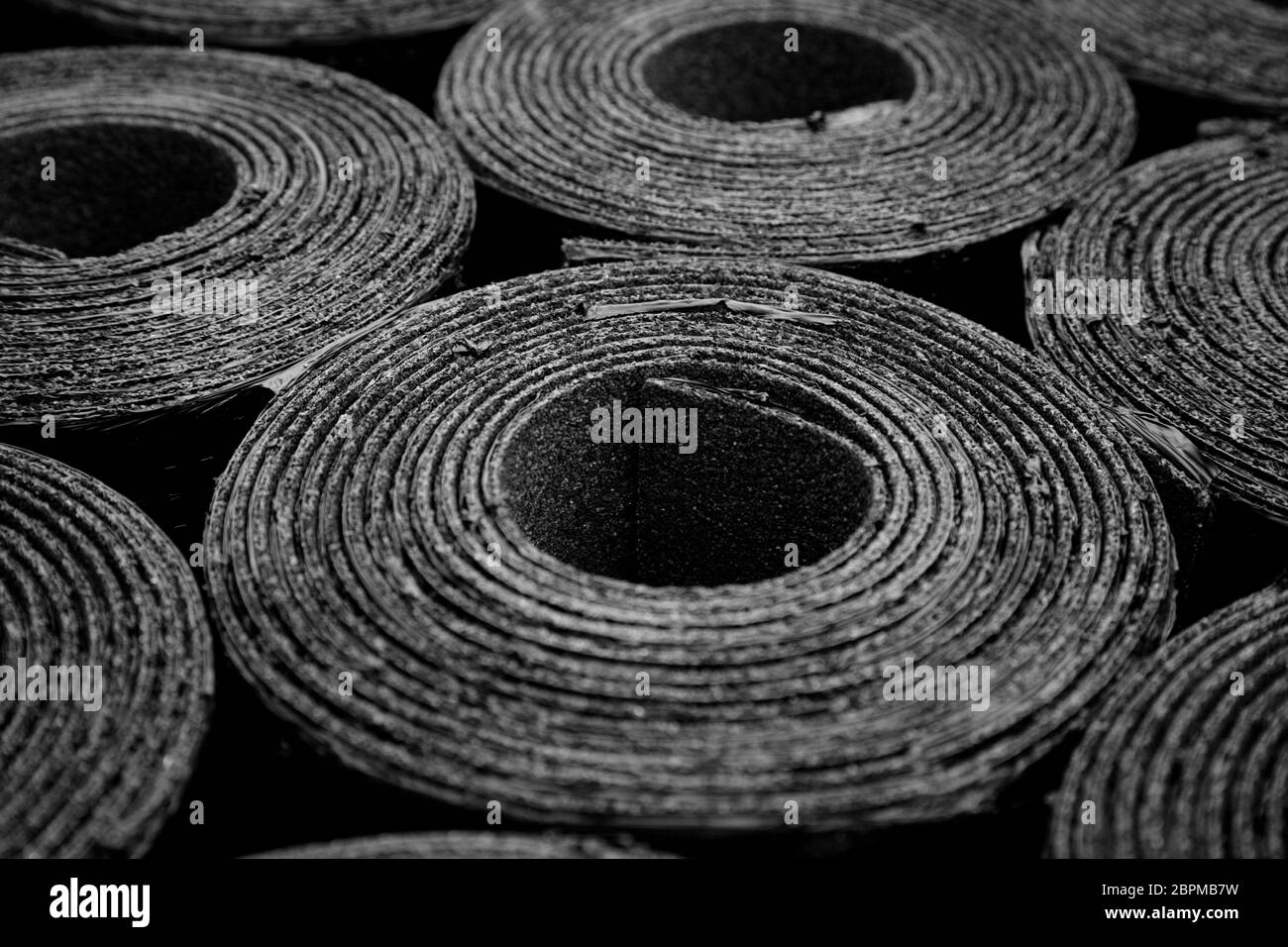 Bituminous roofing felt Black and White Stock Photos & Images Alamy