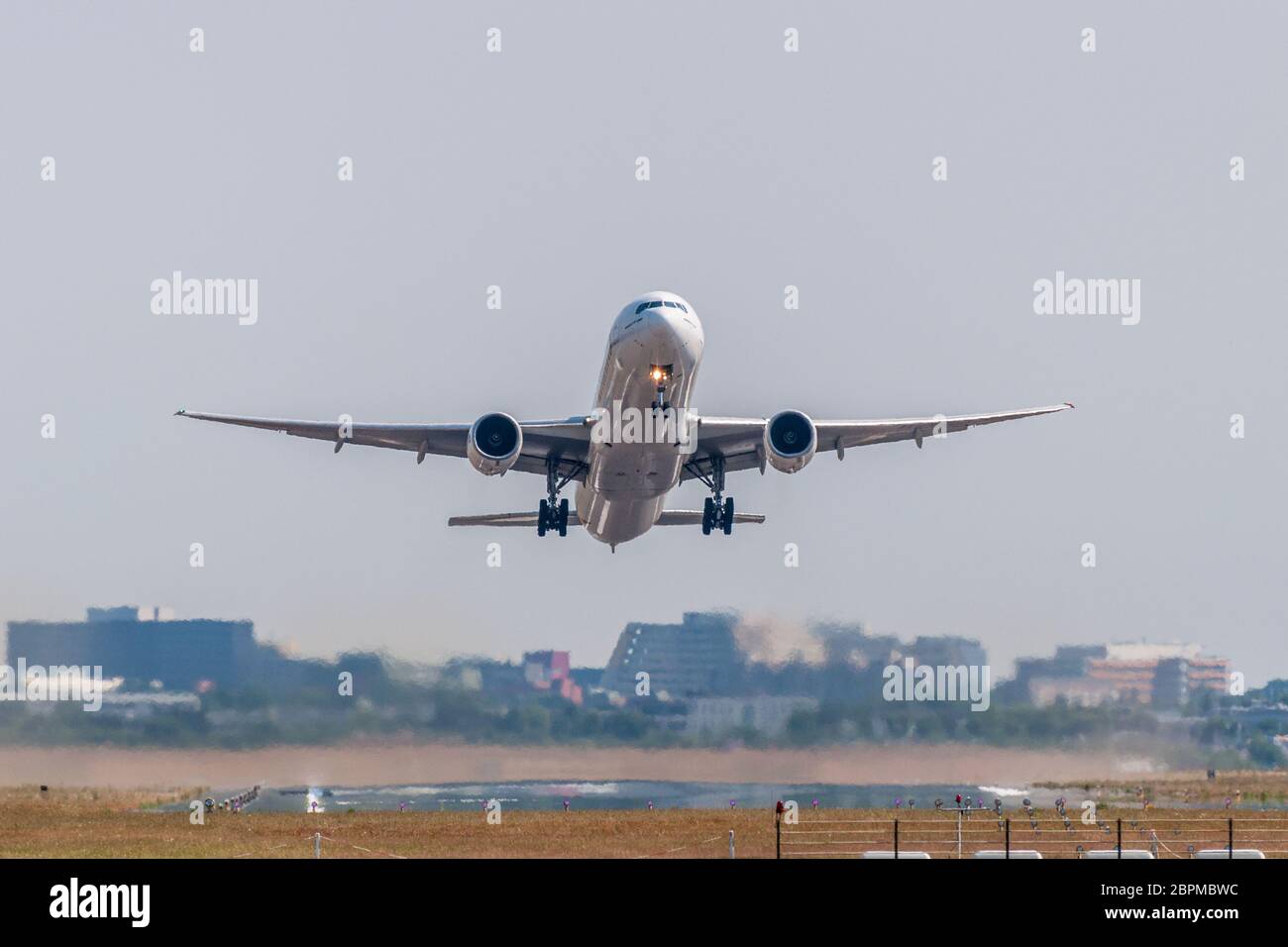 Plane takes off view from hi-res stock photography and images - Alamy