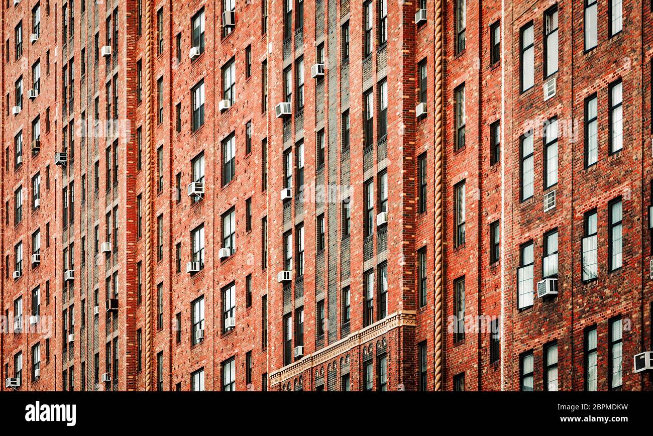 City building facade with pattern windows effect in row Stock Photo - Alamy