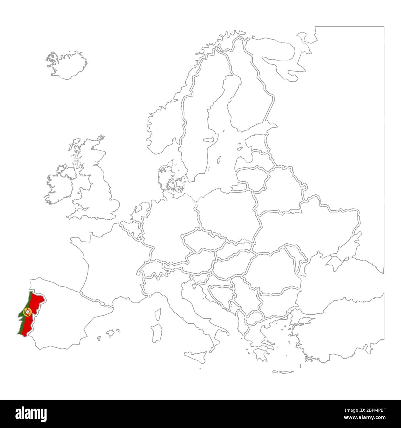 Colorful Portugal Political Map with Clearly Labeled, Separated Layers.  Stock Vector - Illustration of azores, orange: 186530661