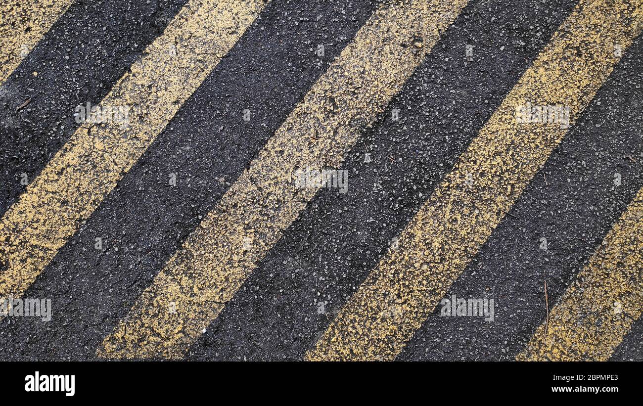 Pedestrian zebra crossing with fade paint Stock Photo Alamy