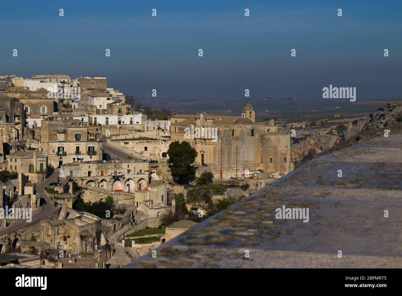 Matera is one of the oldest cities in the world whose territory holds evidence of human settlements starting from the Paleolithic and without interrup Stock Photo