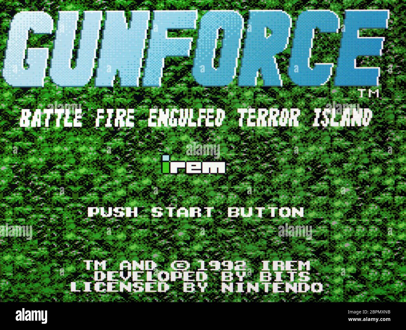 Gunforce Gun Force SNES Super Nintendo Editorial use only Stock