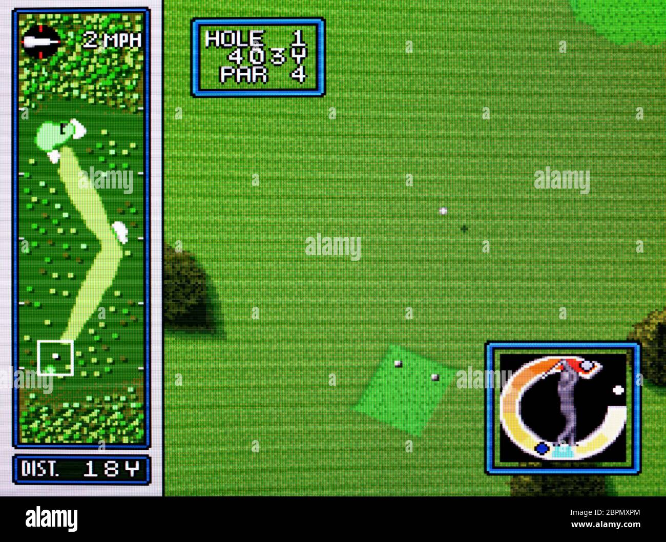 Hal's Hole in One Golf SNES Super Nintendo Editorial use only Stock Photo Alamy