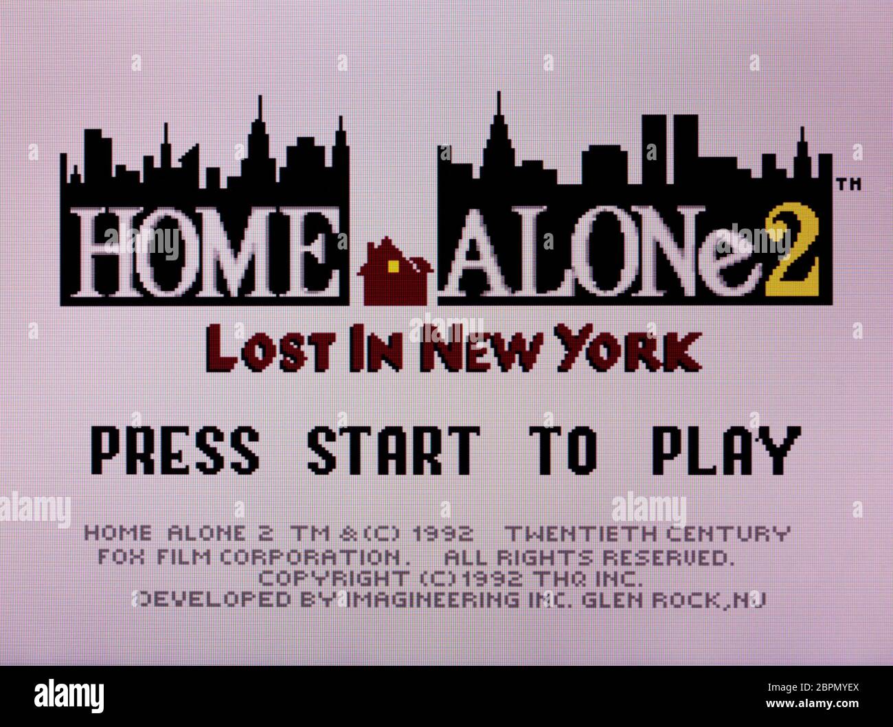 Home Alone 2 Lost in New York - SNES Super Nintendo  - Editorial use only Stock Photo