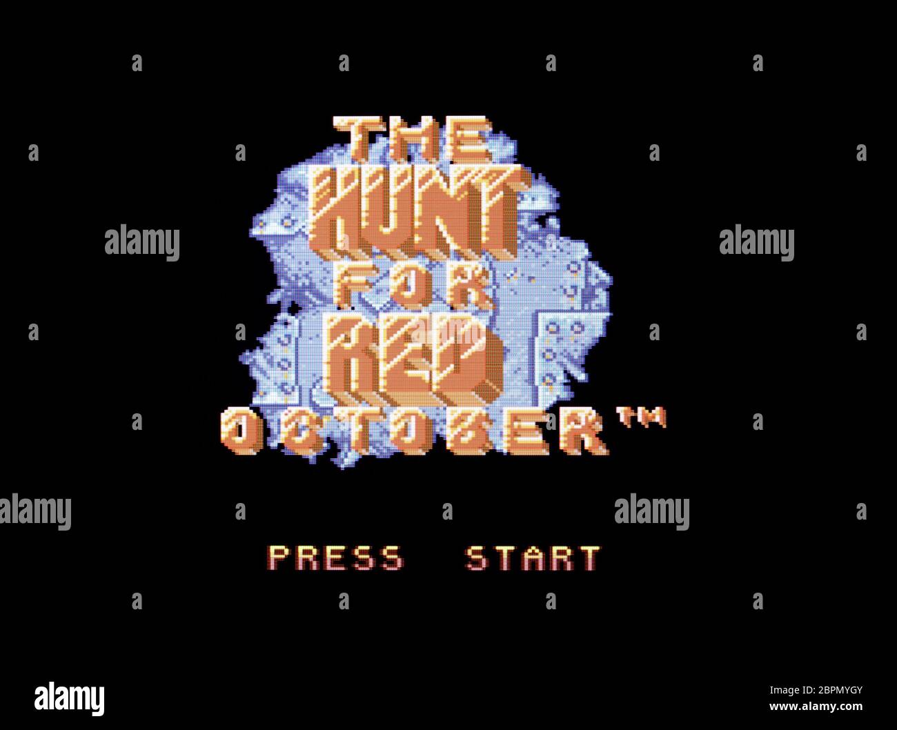 The Hunt for Red October - SNES Super Nintendo  - Editorial use only Stock Photo