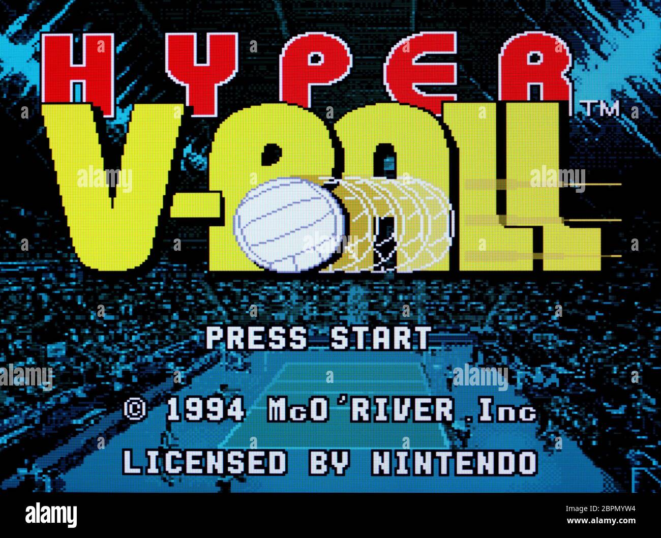 Super V-Ball Volleyball - SNES Super Nintendo - Editorial use only Stock  Photo - Alamy