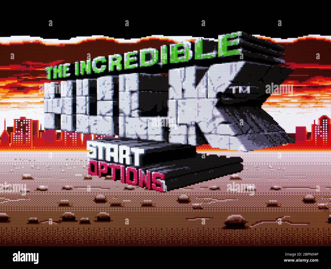 The Incredible Hulk - SNES Super Nintendo - Editorial use only Stock Photo  - Alamy